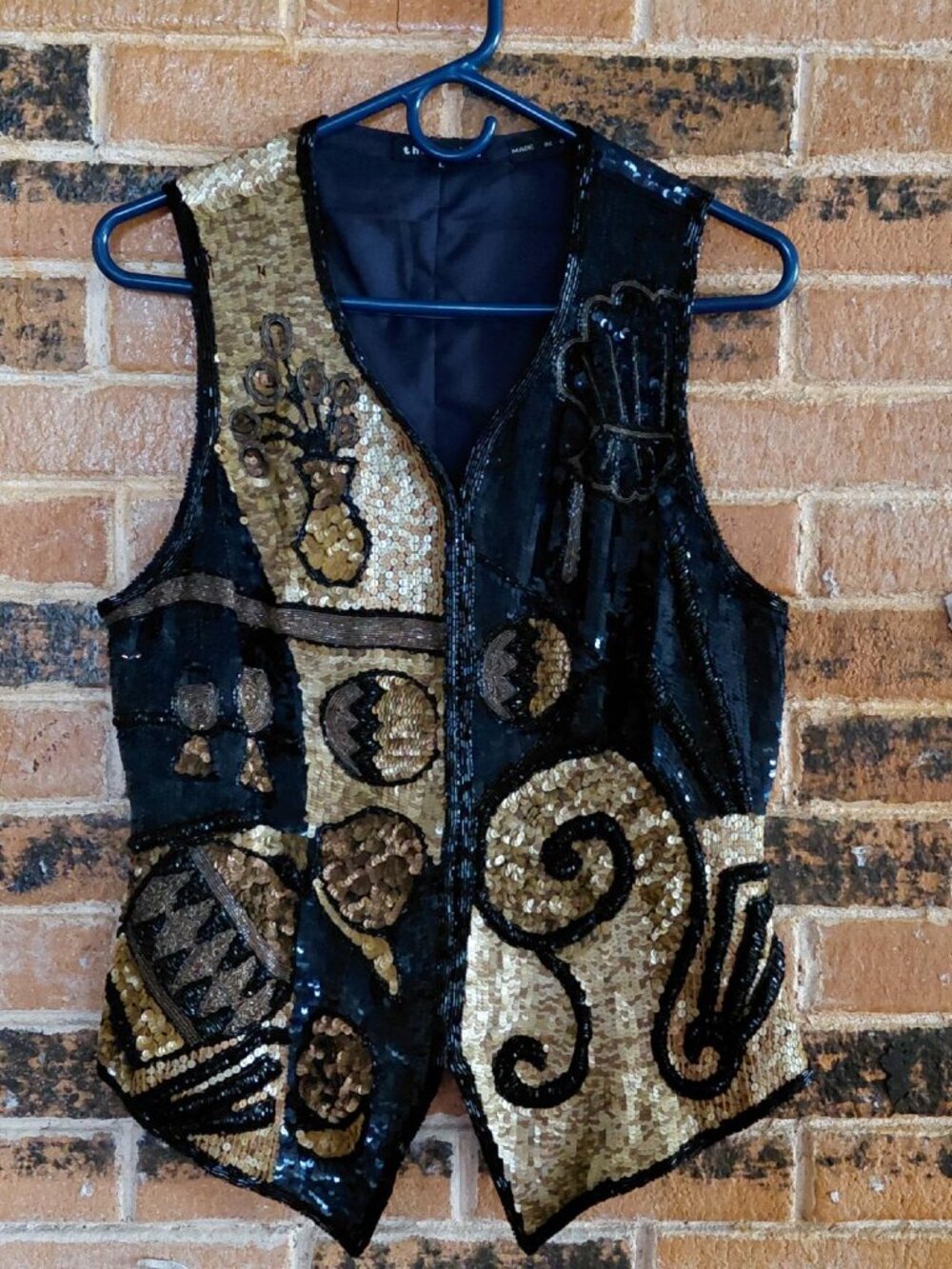 Vintage Theo Miles Beaded Sequin Vest